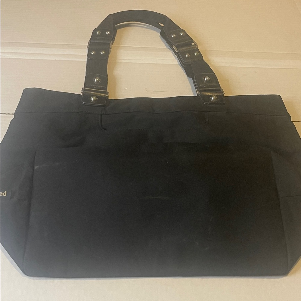 Unlisted Black Women's Hobo Bag with Studded Straps‎